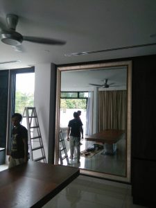 Mirror shop custom design big size wall mirror